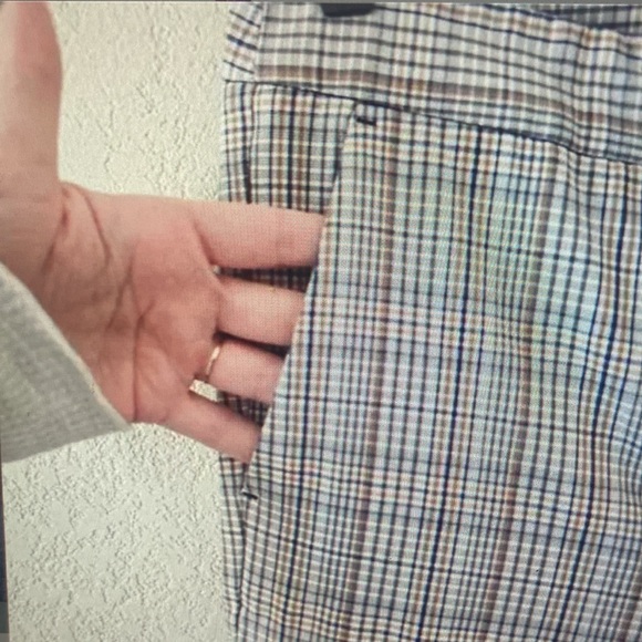 Gray Plaid Trousers - Picture 3 of 3